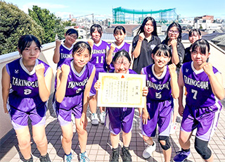 東京都高等学校女子バスケットボール夏季大会でブロック準優勝しました！